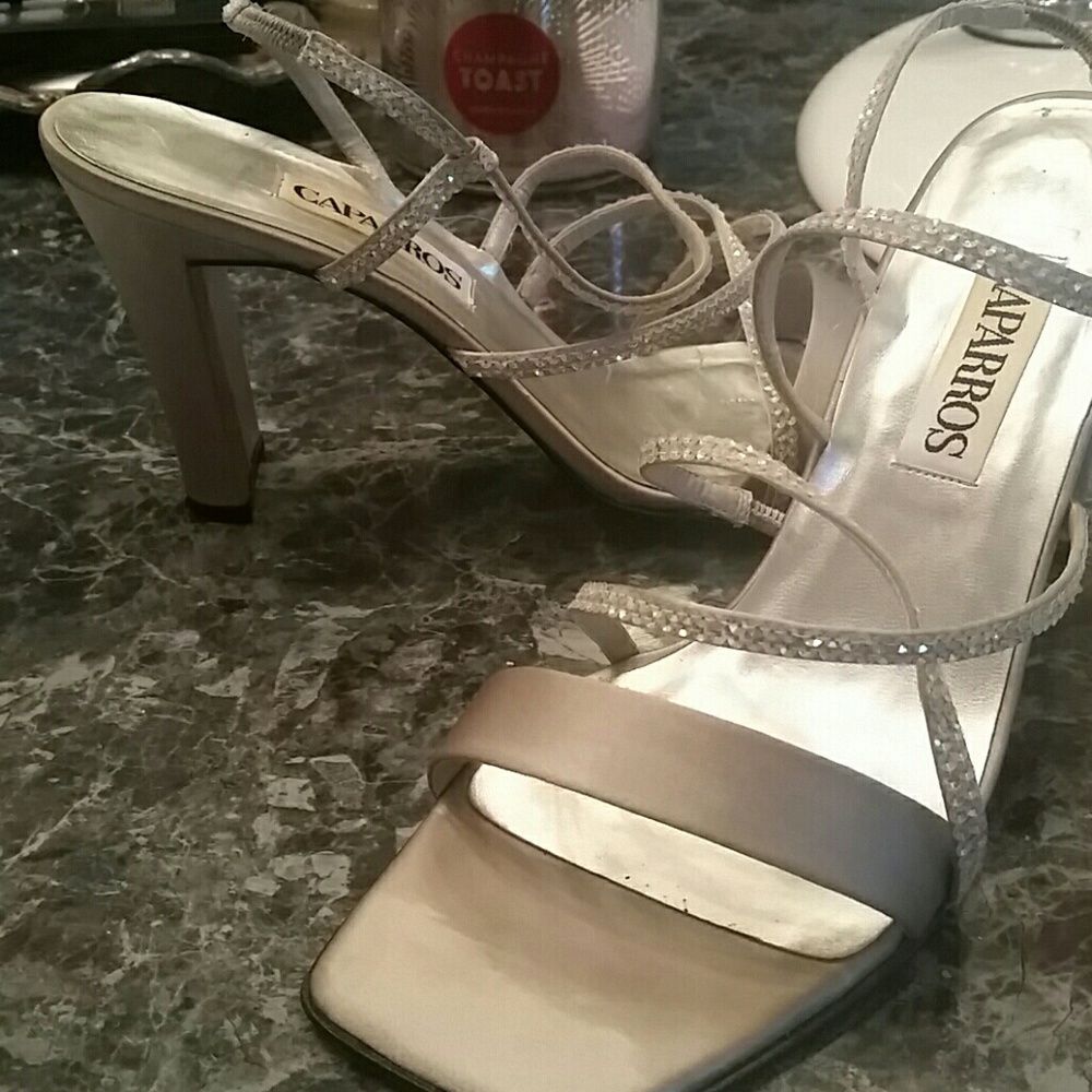 Satin heels